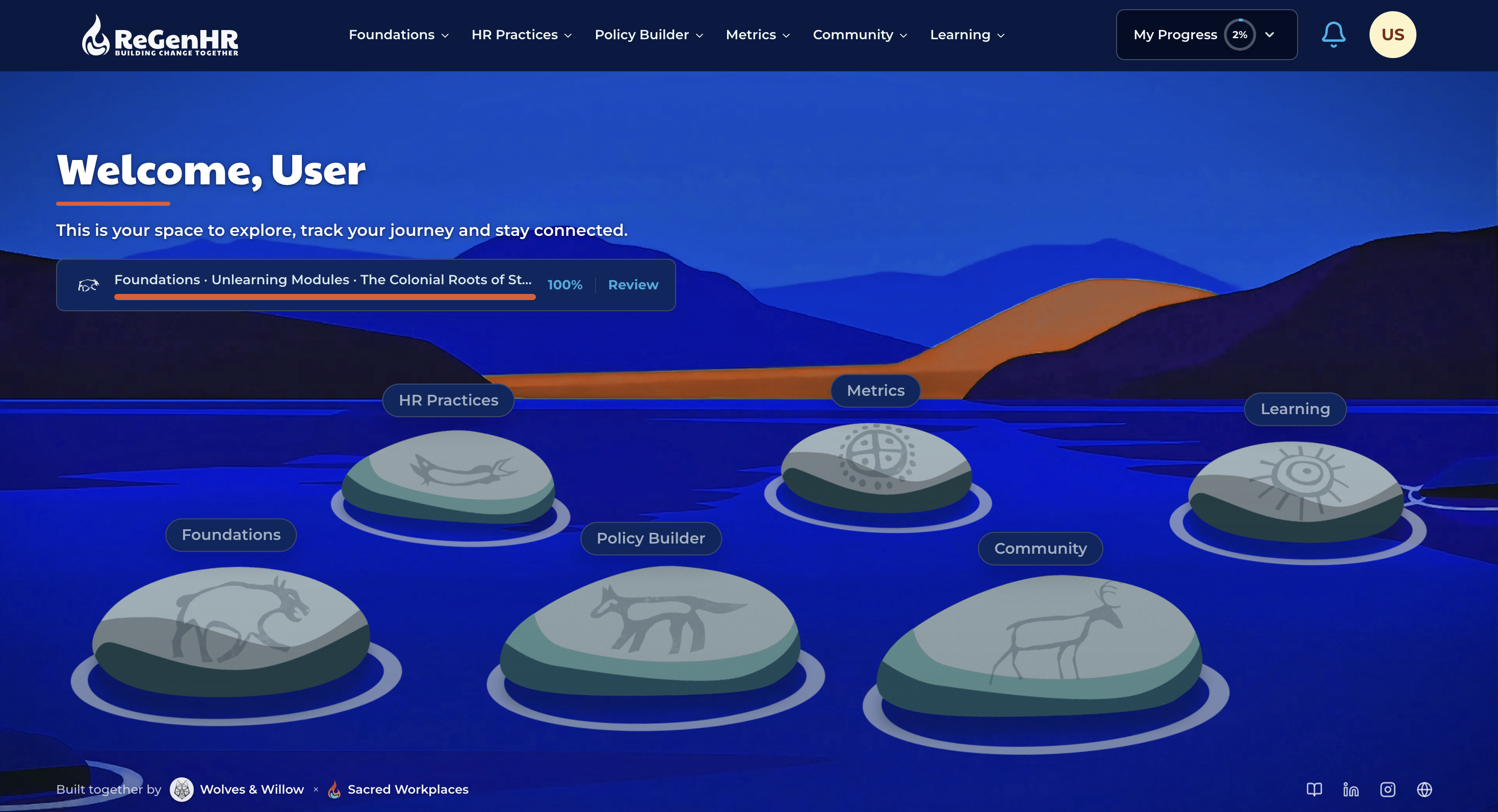 ReGenHR dashboard example